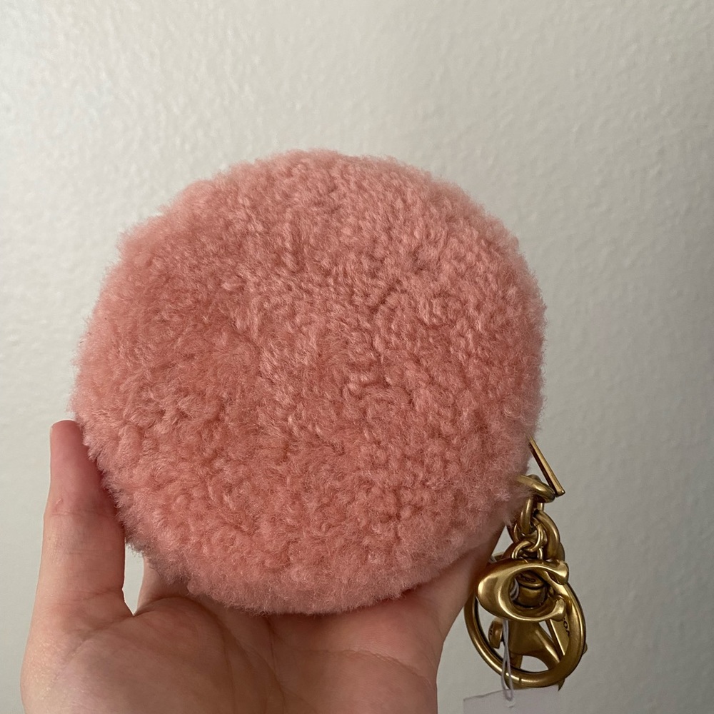 Coach Sherpa Coin Purse (Pink)